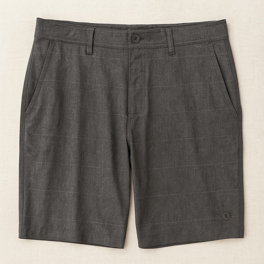 HANG TEN Men's 32W Stretch Walk Shorts Tap Shoe Charcoal Gray‎ NWT Summer Casual